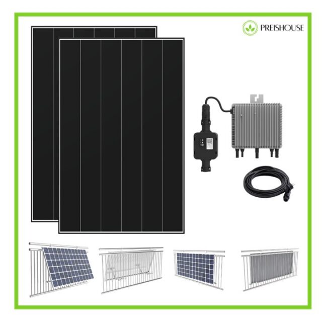 Balkonkraftwerk 800 W – Heckert Solar Module 485 Wp